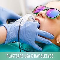 Vista 4 de Fundas de barrera desechables de plástico digital para sensor de rayos X (caja de 500) (8" x 1 3/8") por PlastCare USA
