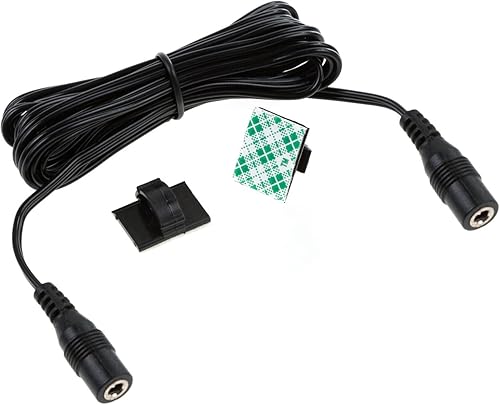 Miniatura 2 de EShine Cable de extensión hembra a hembra, 0.138 in x 0.053 in, para iluminación LED debajo del gabinete con clips de alambre