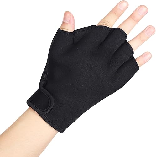 Miniatura 6 de 1 Pair Swimming Gloves Aquatic Swim Training Gloves Neoprene Webbed Gloves Fitness Water Resistance Glove for Men Women Children Unisex