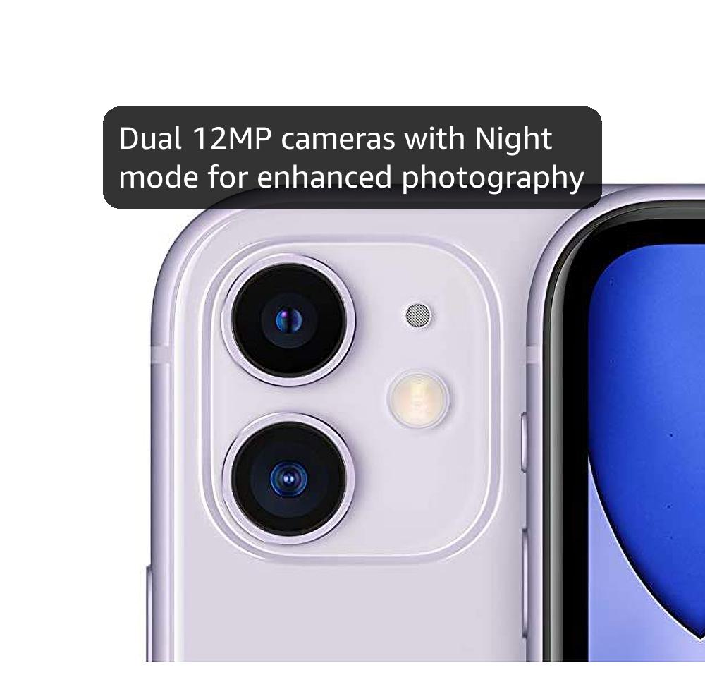 Apple iPhone 11, 64GB, Purple (Renewed) : Amazon.co.uk