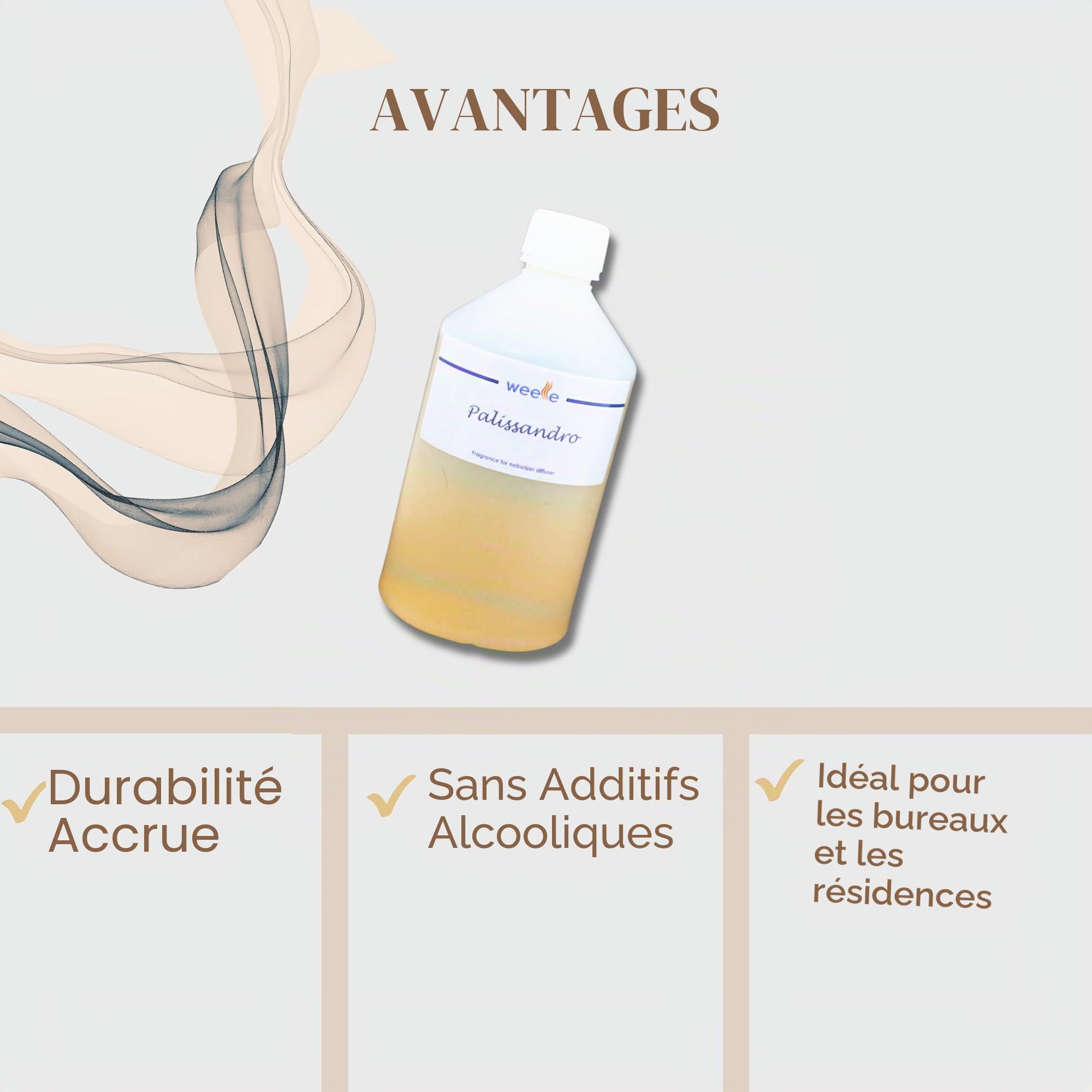 Parfum d'Ambiance Bois de Rrose pour les Parfumeurs Électriques Weele - Éveillez Vos Sens avec une Touche de Nature 500 ml