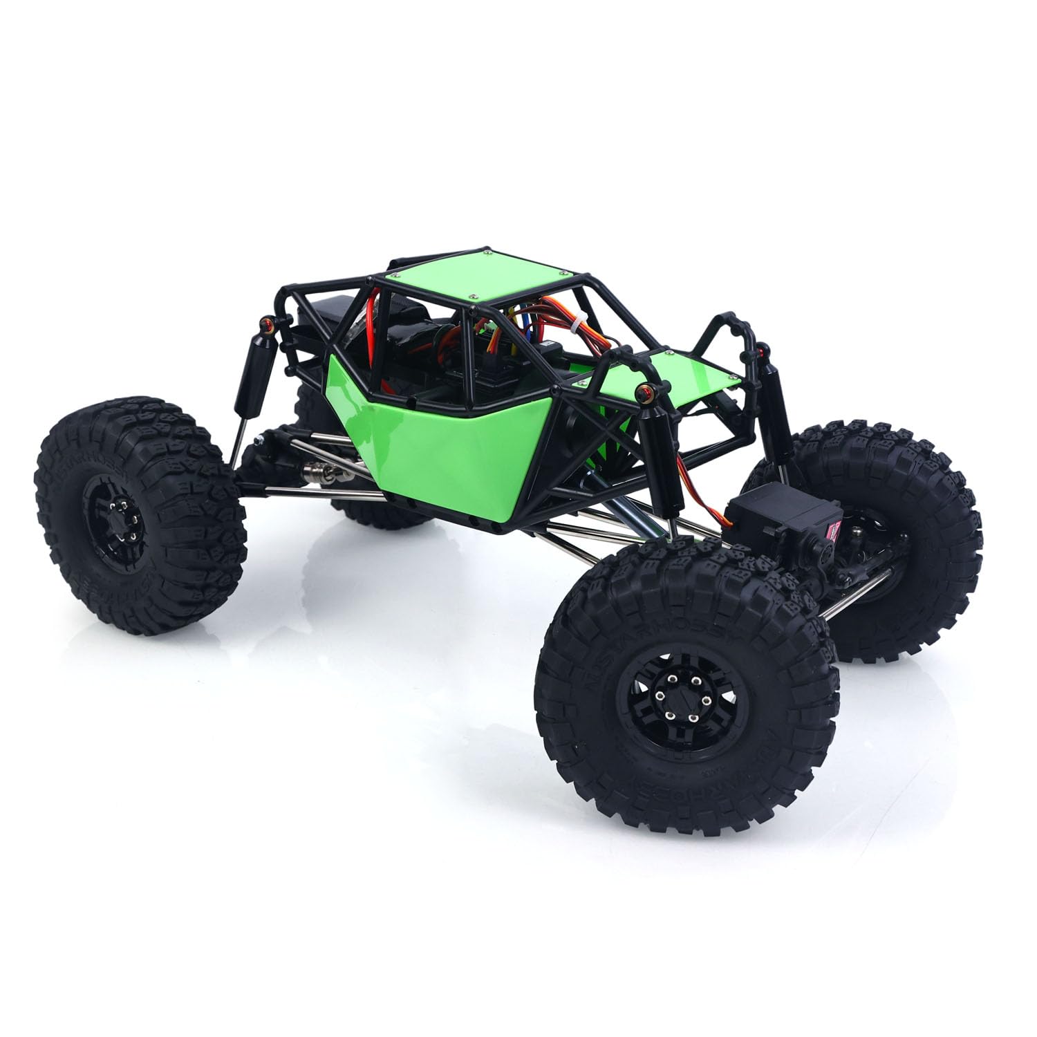 TOUCAN RC HOBBY US in Stock Telecomando 1/10 Rock Crawler 2.4G 4 * 4 RTR Radio Elettrica Fuoristrada Camion Hobby Grade Modello per Età 14+ (Verde)