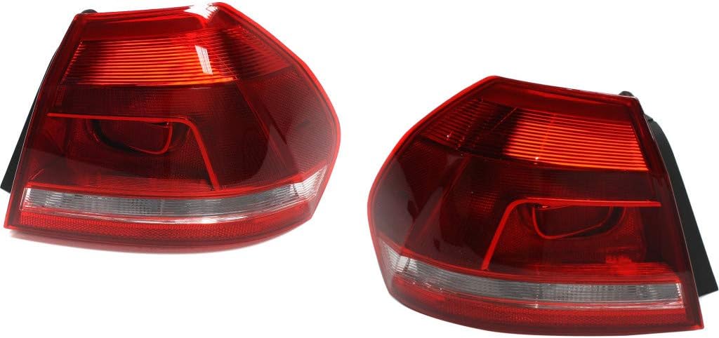 CarLights360 For Volkswagen Passat 2012-2015 Tail Light Assembly Passenger Side DOT Certified VW2805108N