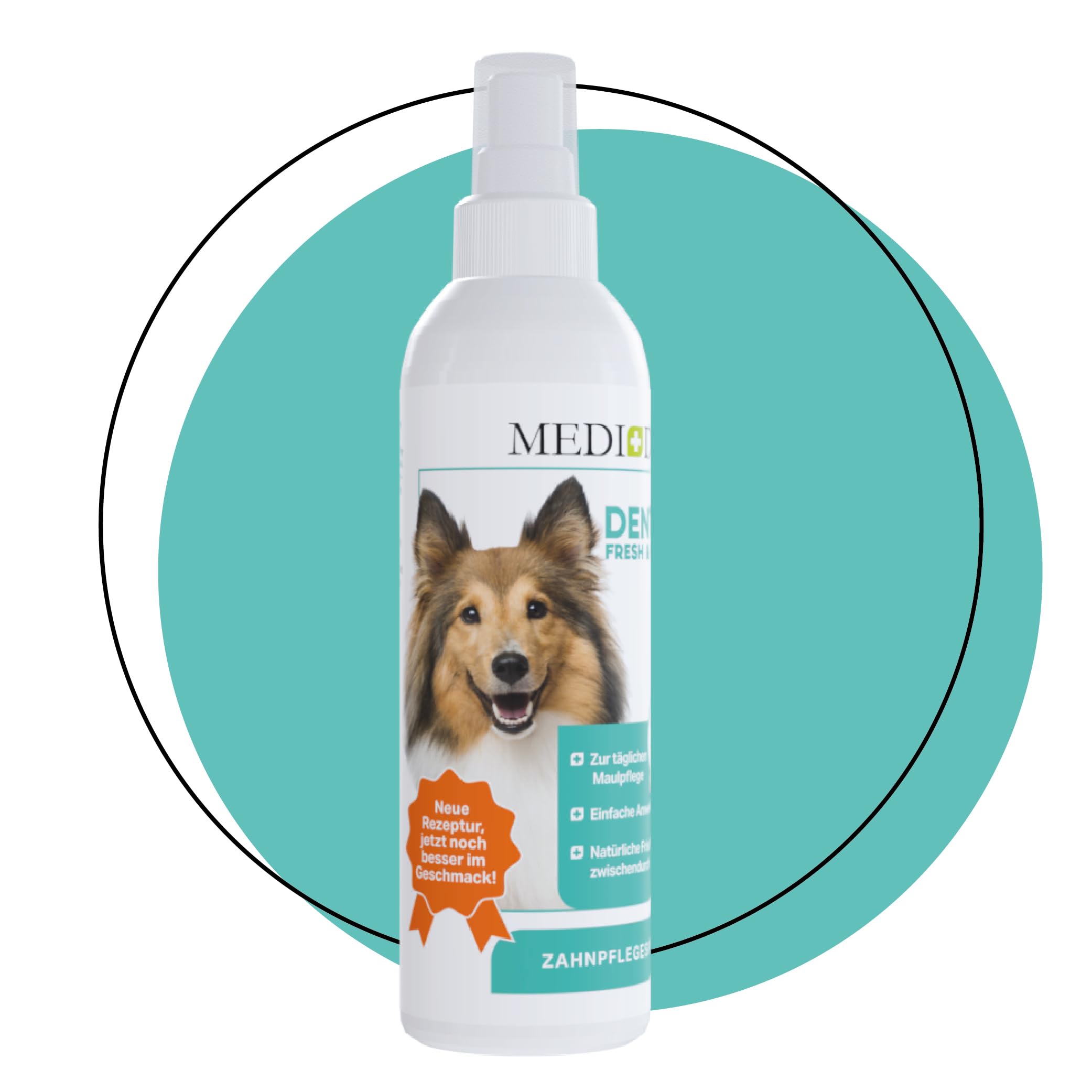 MEDIDOG Dental Fresh & Clean Dentalspray – Neue REZEPTUR - XL Packung 250ml – Zahnpflege für Hunde – Zahnsteinvorbeugung – frischer Atem
