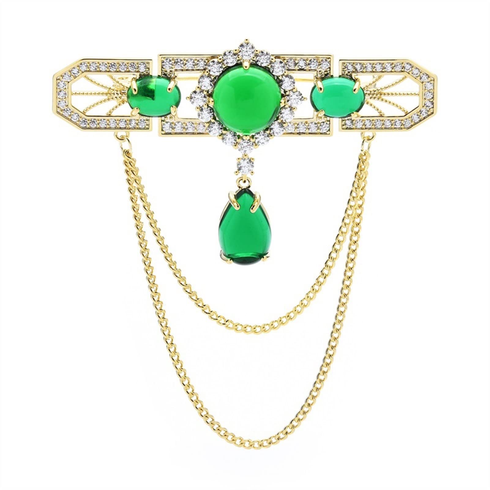Broszka przypinki do klapy Panie Moda Akcesoria Panie Elegancki Retro Pałac Styl Chain Kwiat Broszka Ślub Bankiet Party Broszka dla Kobiet Dziewczyn Kostium Akcesoria