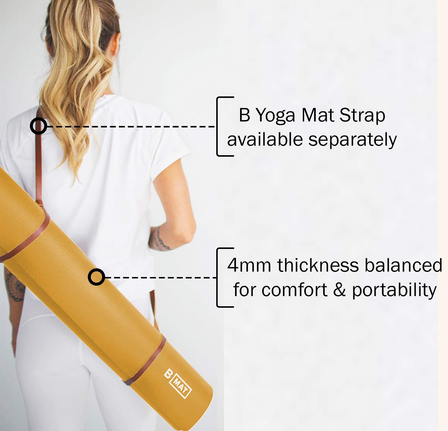 Amazon | (71.0 Inches, Saffron) - B Mat Everyday | B YOGA | マット
