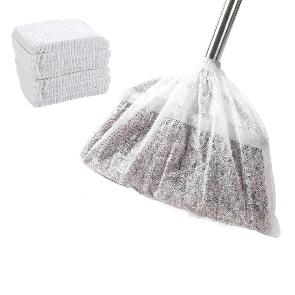 VZGQHMTR 2026 New Disposable Broom Covers - 100 Pcs for Efficient Pet Hair & Dust Pickup on Tile Floors