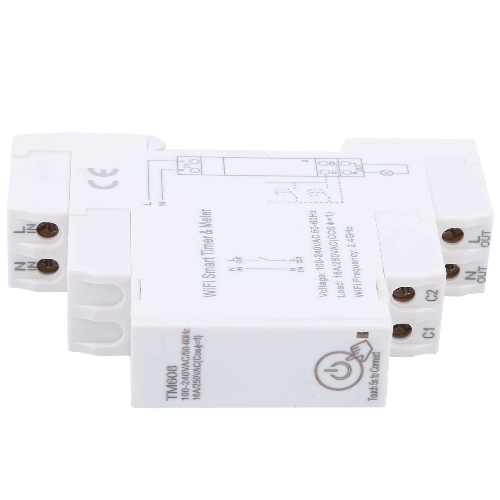 WiFi Compteur d'énergie monophasé Minuterie intelligente pour télécommande Appareils électriques 16A