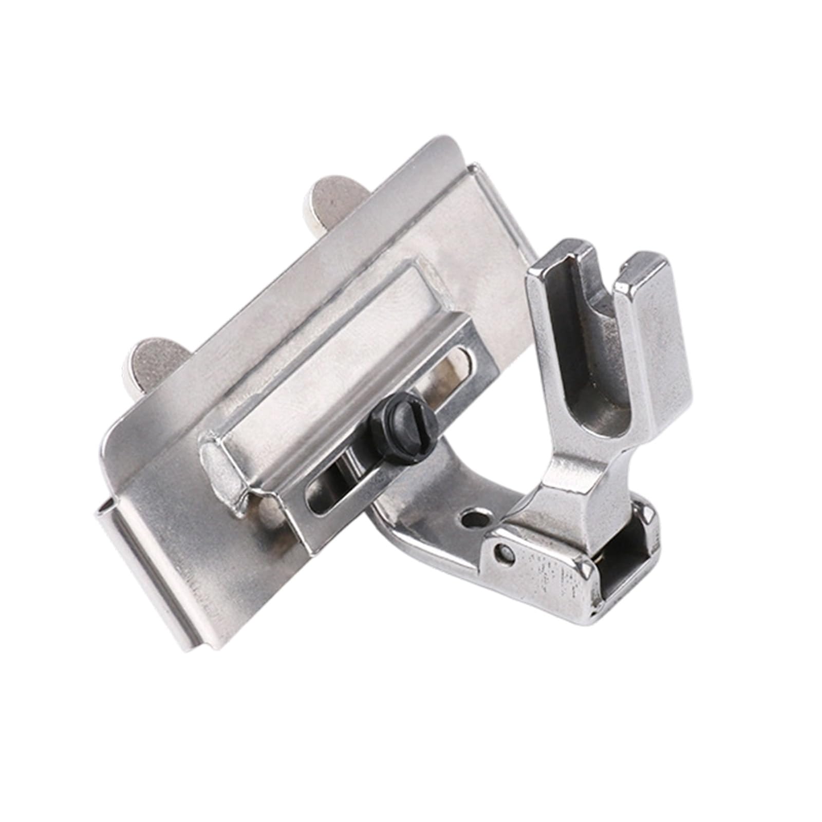 Professional Metal Presser Foot Adjustable Width Flatbed Sewing Presser Foot for Heavy Fabric Webbing Stitching Heavy Duty Sewing