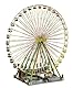 FALLER Riesenrad Jupiter Modellbausatz mit 1210 Einzelteilen 280 x 220 x 520 mm I Modelleisenbahn Zubehör H0 I Modelleisenbahn H0 Kirmesanlagen