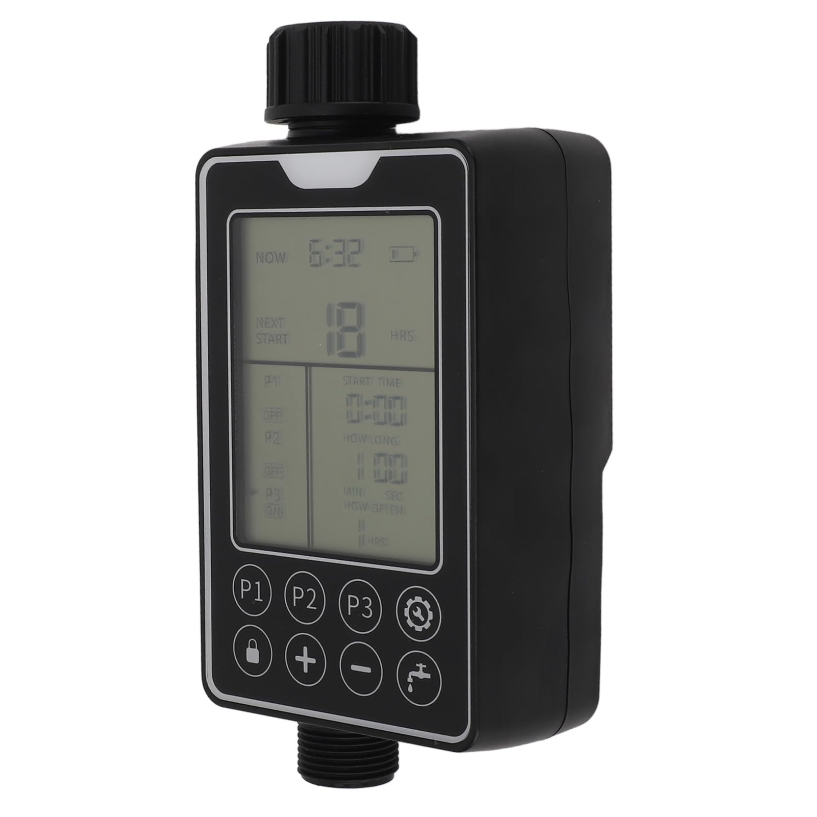 Temporizzatore per Irrigazione Temporizzatore per Irrigazione da Esterno di Timer per Touch Screen Intelligente per per Prato da Giardino 1 Presa