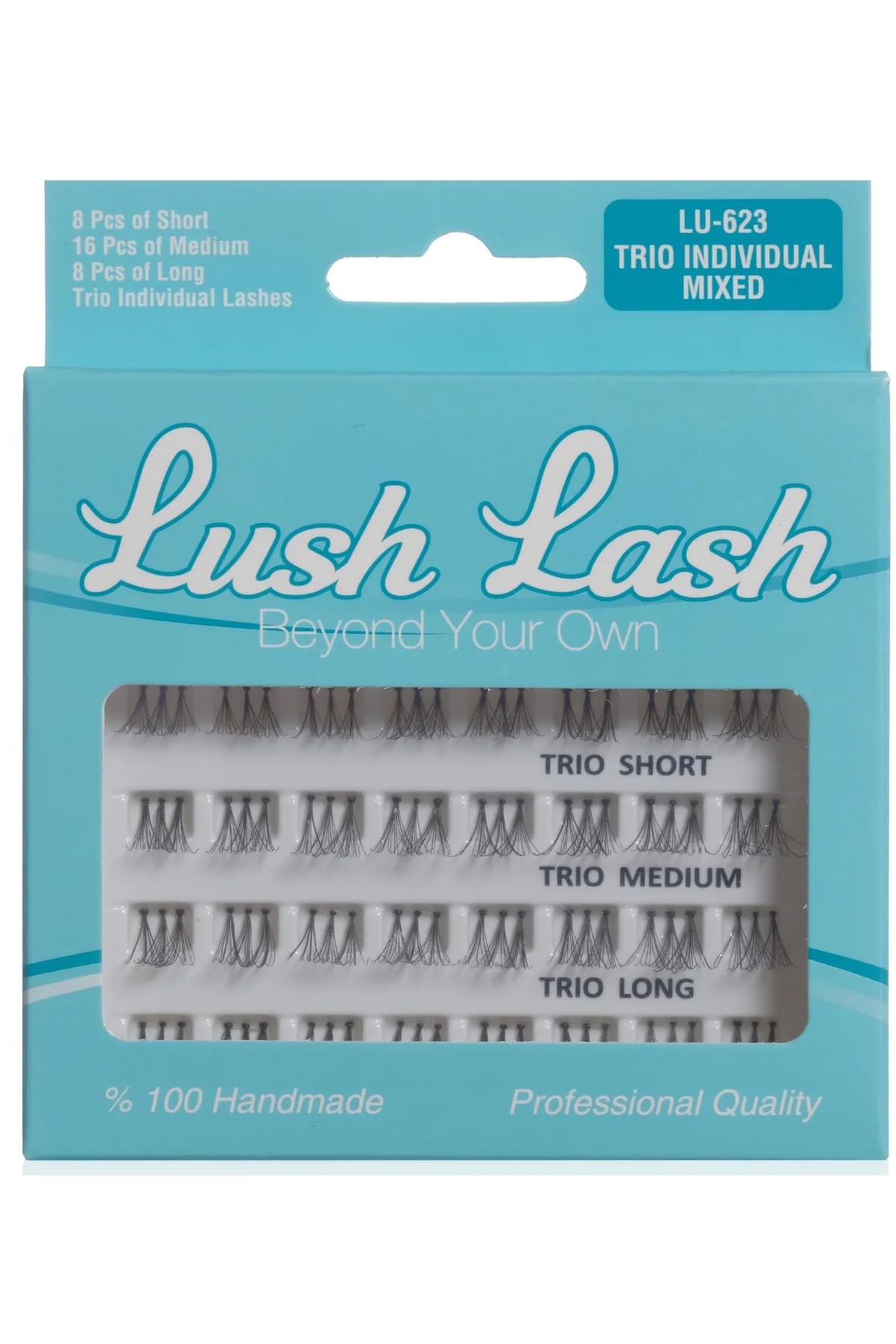 Lush Lash Trio Tekli Kısa-Orta-Uzun Takma Kirpik LU-623