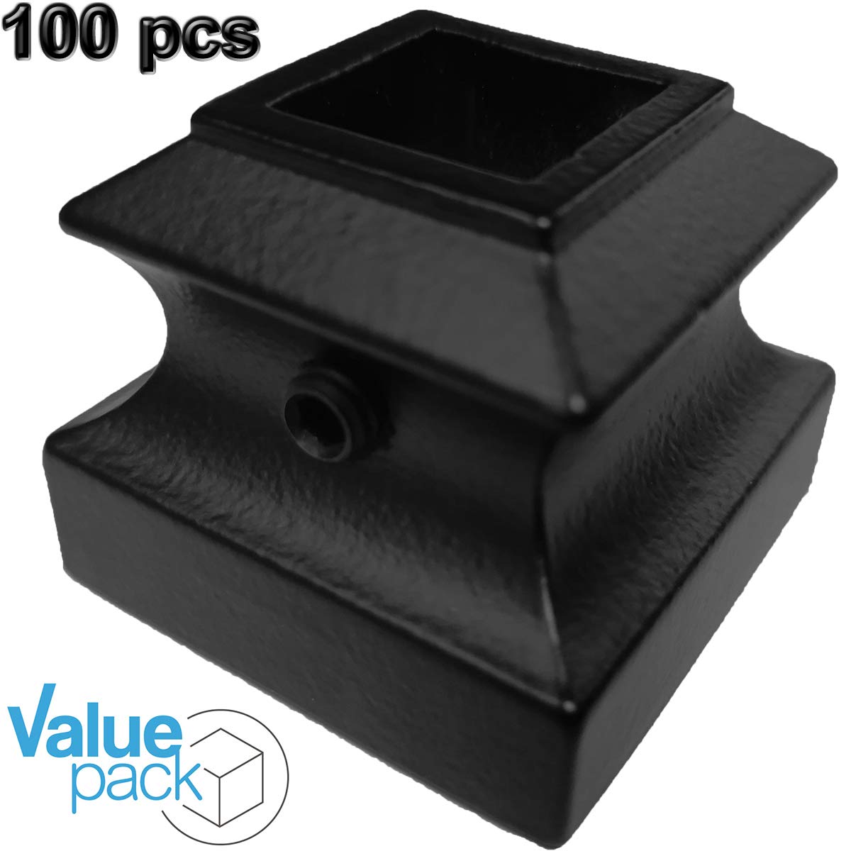 Stair Iron Balusters (100Pack) Stair Parts Flat Shoes with Set Screw