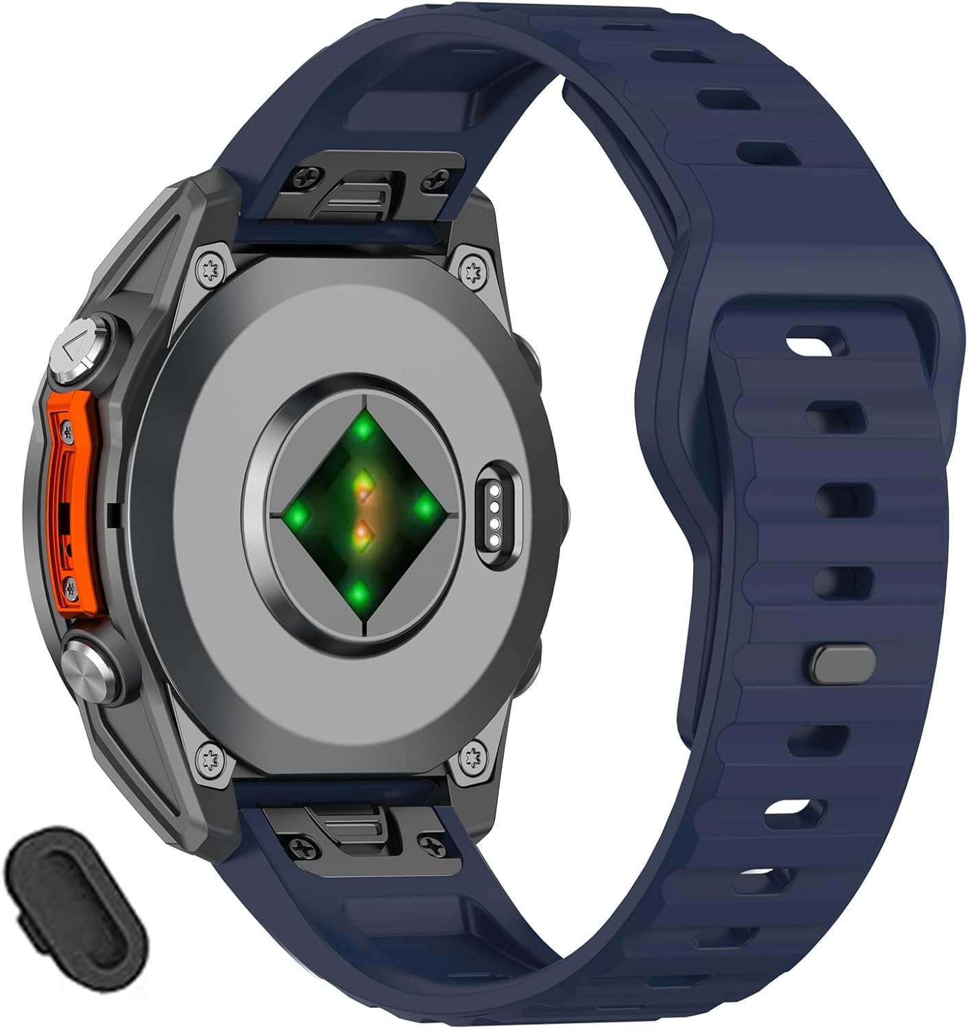 22mm Silicone Bands for Tactix 8/Fenix 8 AMOLED 47mm/7 pro/7/6 pro/6/5 Plus/5, Sport Watch Strap Compatible with Garmin Fenix E/Approach S70 47mm/S62/S60/epix Pro 47mm/Descent G2/G1/G1 Solar