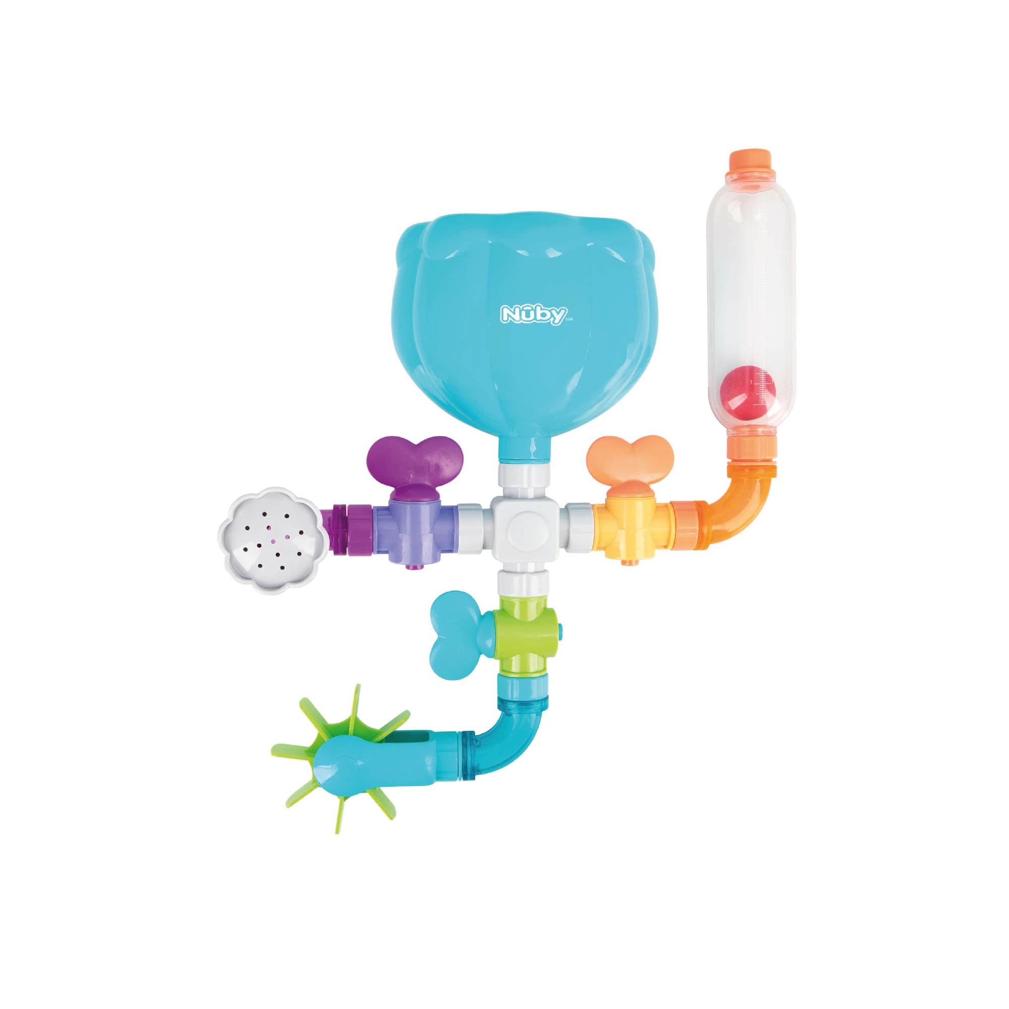 Nuby Wacky Water Works Pipes Bath Toy for 3 Year Olds