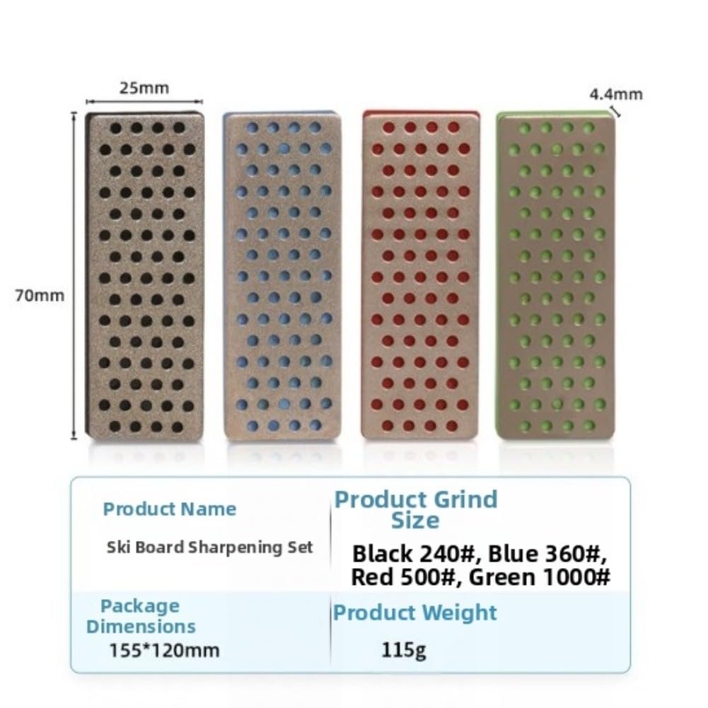 Snowboard con lima, multi-angolo portatile cera laterale e base manutenzione, 86-89 angolo laterale regolabile, accordatura base 0,5/1, include set di lime diamantate e indicatore di angolo