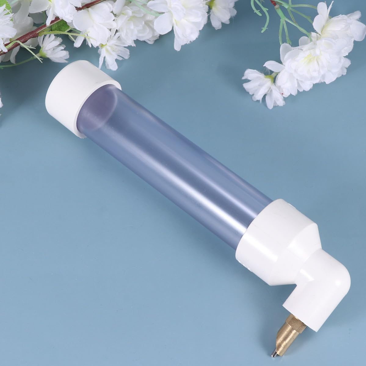 Holibanna Automatic Parrot Water Bottle Feeder for Parakeets and Finches 250ml Large Capacity Plastic Drinking Water Dispenser Easy to Take Apart Pet Supplies