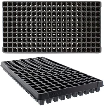 IGC Seed Starting Plug Flats, 50 Pack 200 Cells -Seedling Starter for Planting 50, 200 Cells