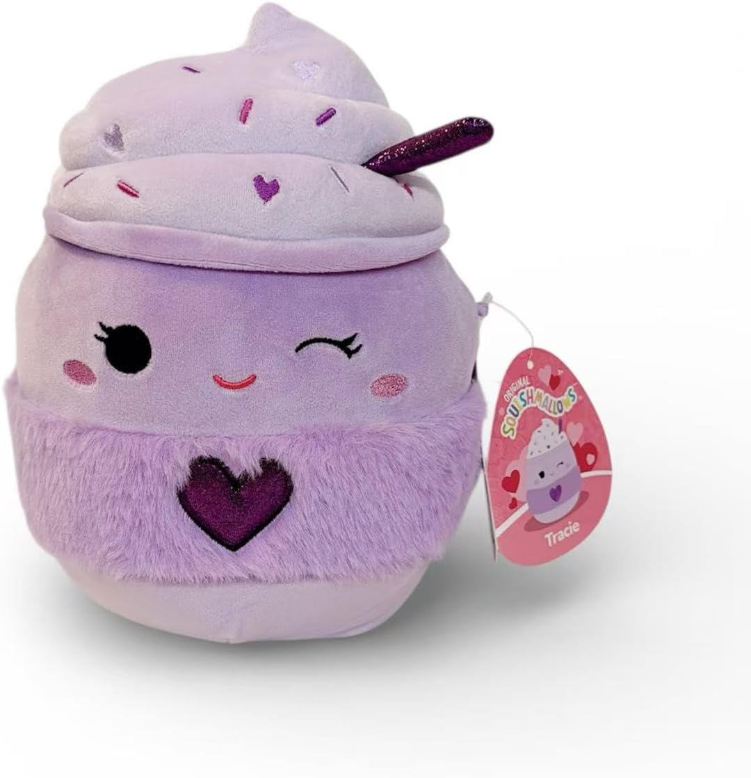 Squishmallows 2026 Original 8-Inch Valentine Squad Plush - Collectible Soft & Squishy Mini Stuffed Animal Toy - Add to Your Squad - Gift for Kids, Girls & Boys (Laurie The Highland Cow)