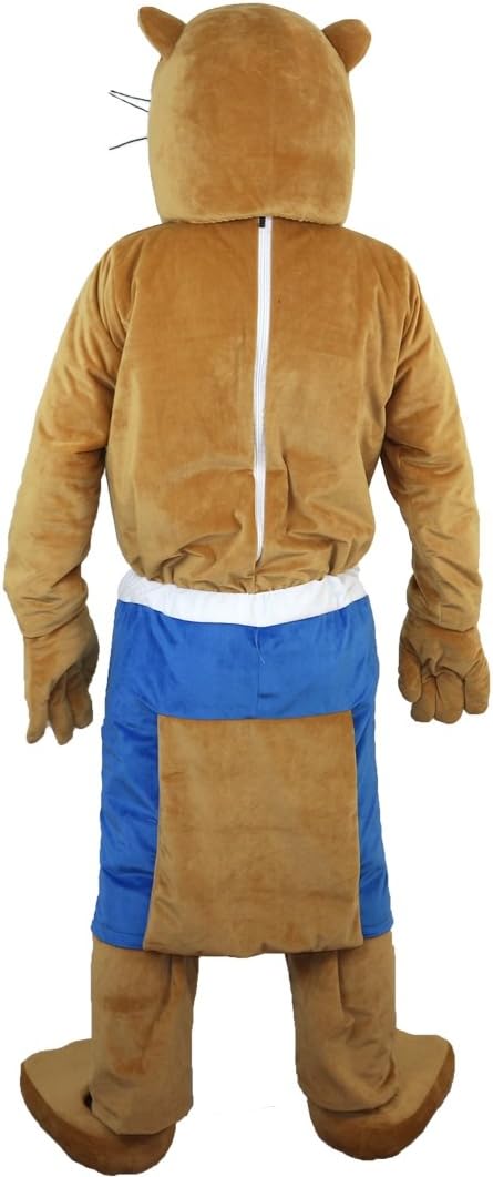 Yellow ferret skunk Mascot Costume Cartoon Character Adult Sz Real Picture
