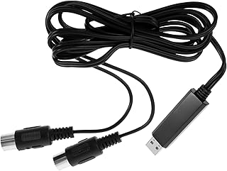 SUPVOX 2pcs home music studio USB MIDI cable MIDI adapter cord USB keyboard electric piano keyboard Piano Keyboard Adapter Cord USB in out midi cable cord Piano Keyboard Adapter Cable