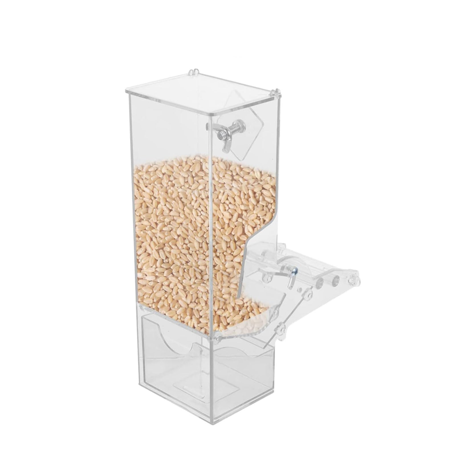 esmen Comederos Comederos para pájaros Transparentes de Gran Capacidad, comedero para pájaros Silvestres a Prueba de derrames, alimentador automático para pájaros para decoración de Jardines