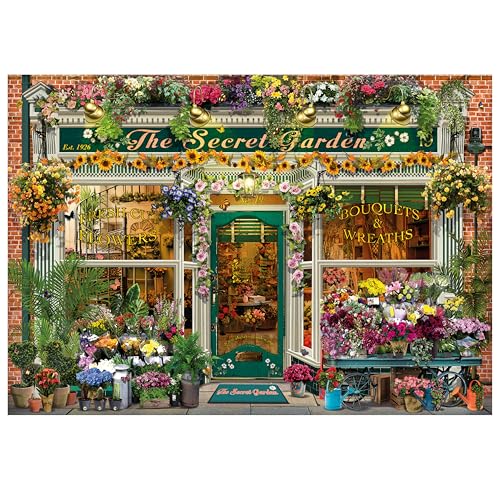 Wentworth Jigsaw Puzzle The Secret Garden Shop 250 Pieces - For Adults - Shaped Puzzle Pieces & Themed Whimsies - Great for a Gift