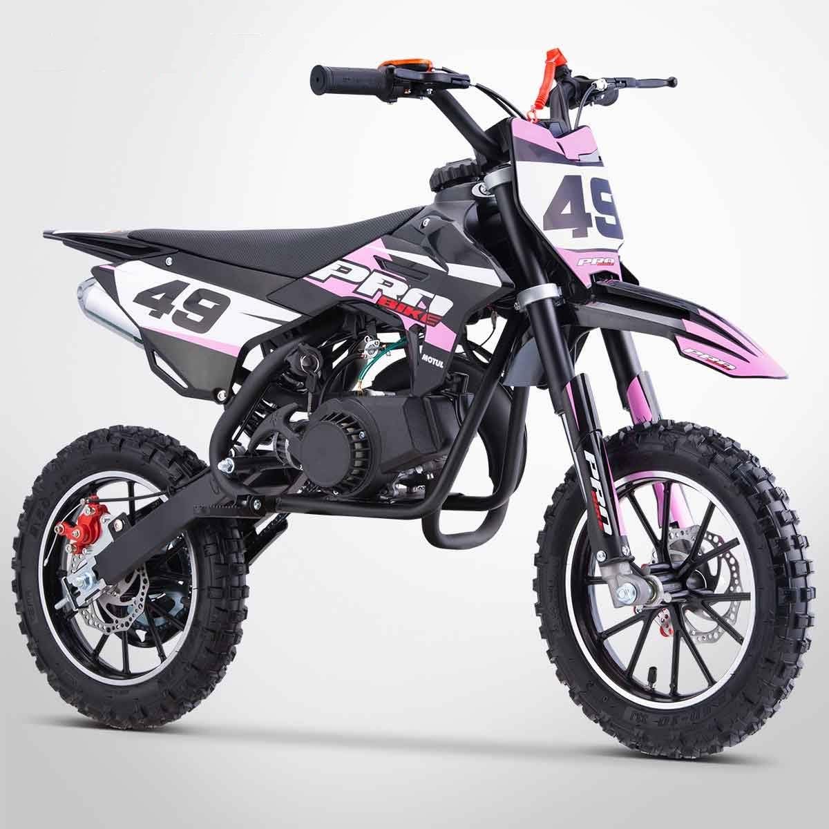 Pocket Cross PROBIKE 49 / Mini Moto Enfant 50cc / Édition 2025 / Rose