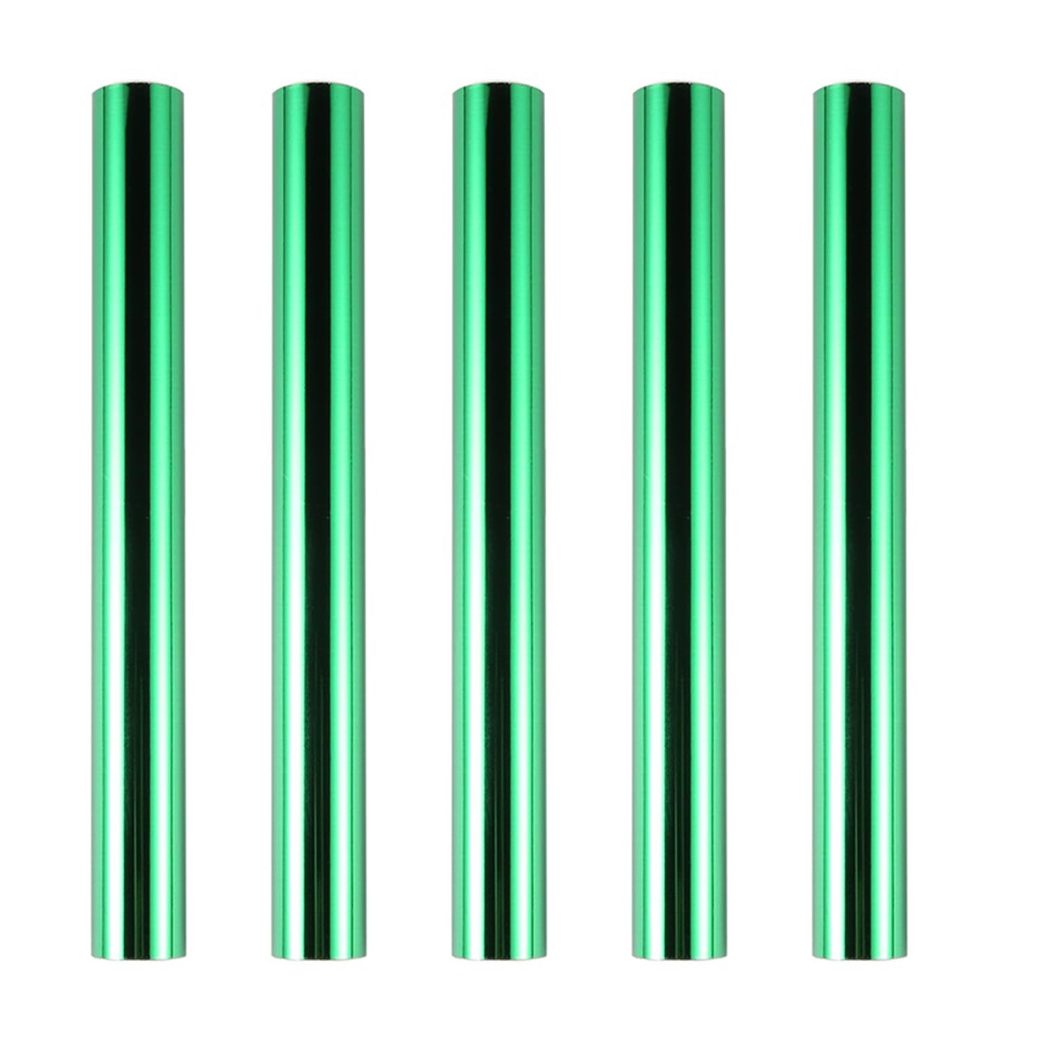 OTCRAFT 5Pcs 7.6inch x 16.4ft (19.3cmx5m) Toner Reactive Foil，Foil Paper for Toner Foiling Foil by Laser Printer and Laminator, for Scrapbooking Paper Crafts （Green）