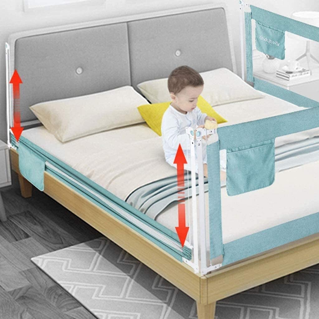 Parque para bebés Valla para bebés Barandilla de Cama para niños Barandilla de Cama anticaída Botón Doble para bebés Seguridad Infantil Bafle de cabecera Anticolisión Juguete Antic