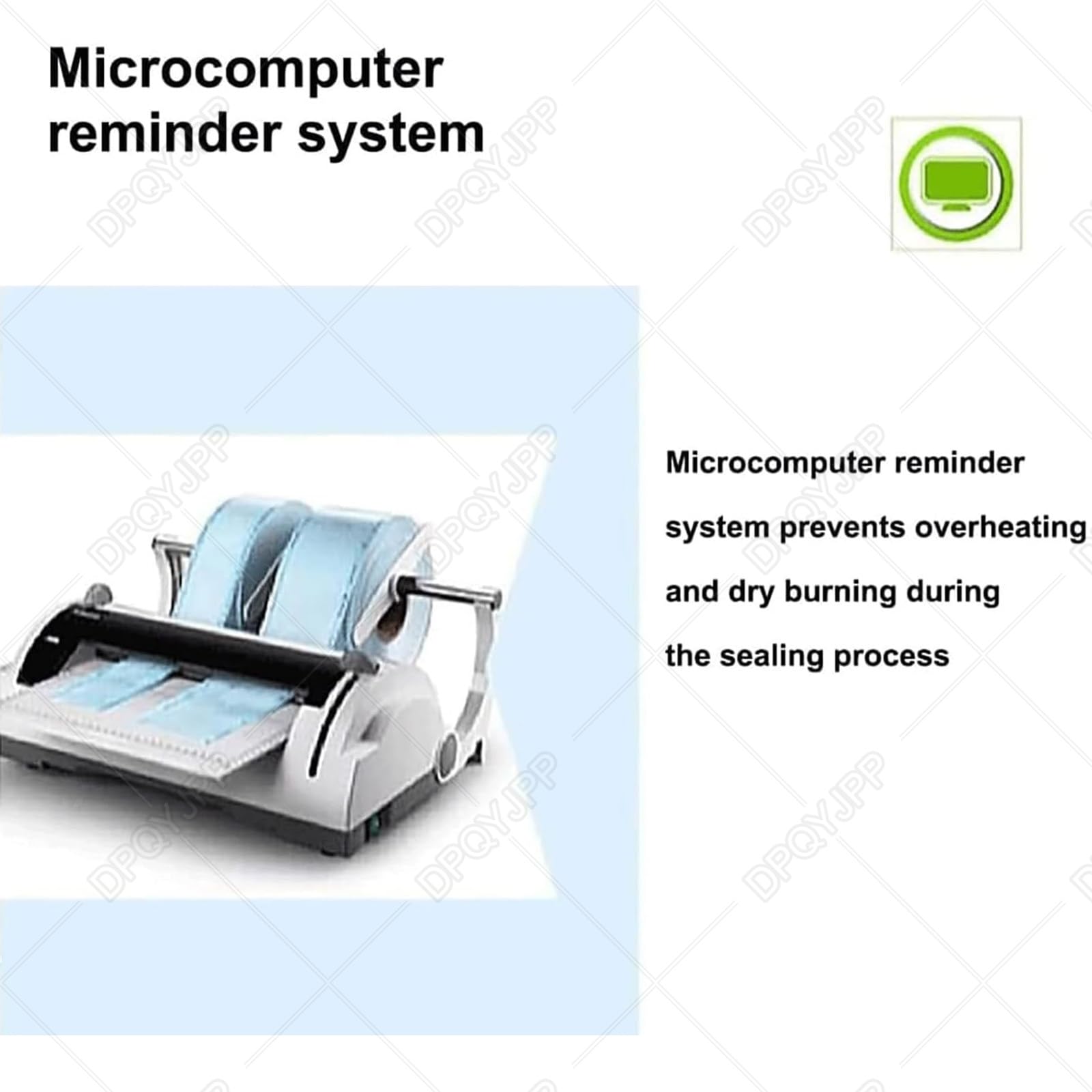 Scelleuse Thermique Médicale 100 W, Machine de Scellage Dentaire Automatique avec Coupe-Sac, 300 mm