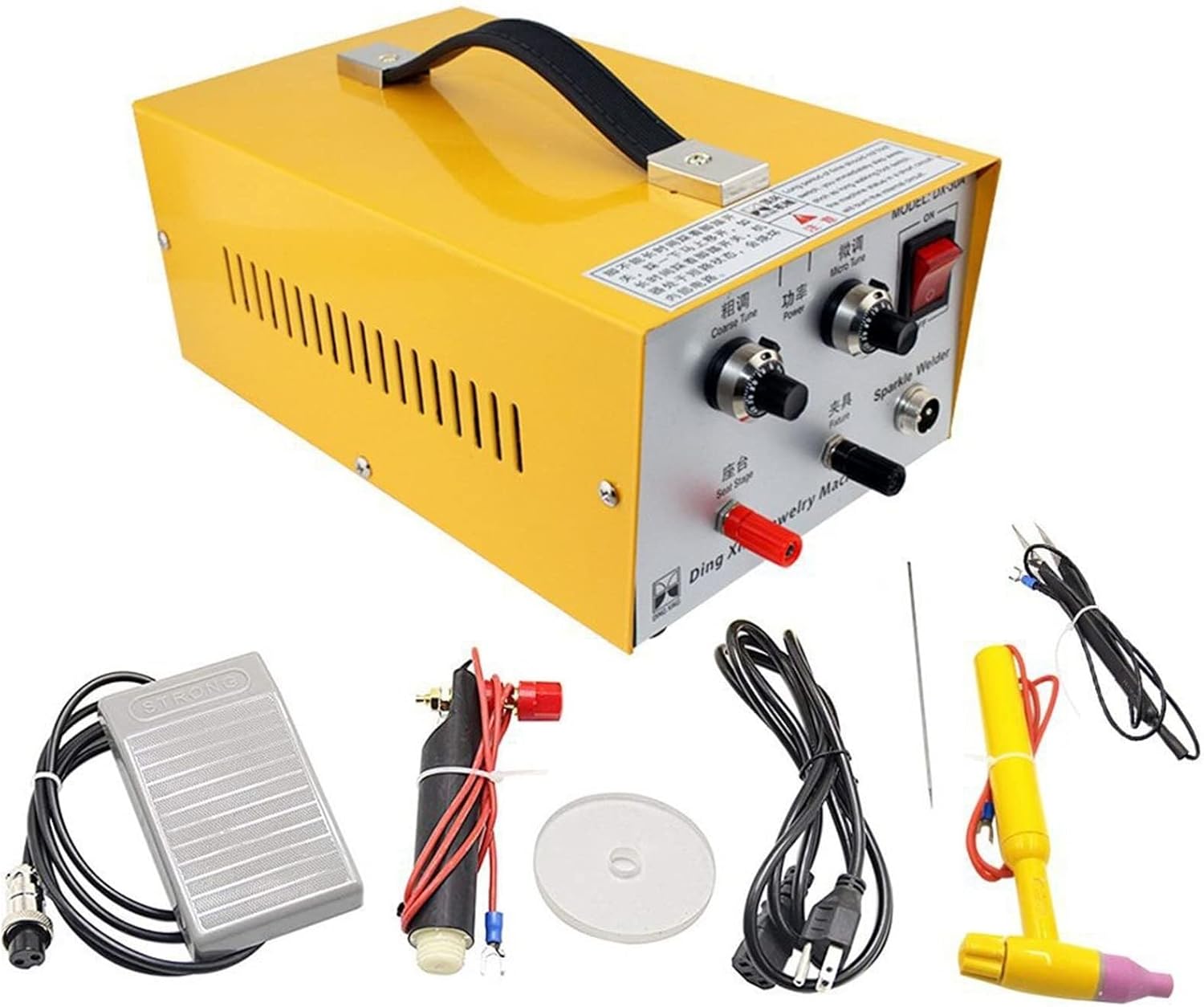 30A/80A Pulse Sparkle spot Welding Machine Gold Silver Platinum Jewellery Welding Machine 110V 220V (Color : 30A)