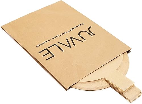 Miniatura 7 de Juvale Rondas de pergamino sin blanquear de 9 pulgadas para hornear, 100 hojas, círculos de pergamino antiadherentes con pestañas fáciles de