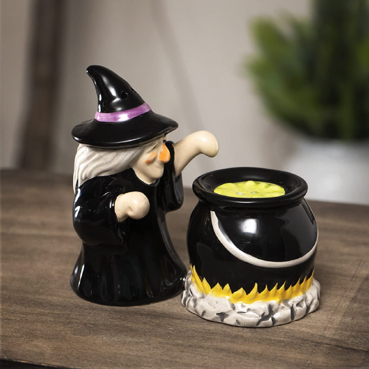Amazon.com: Pacific Trading Witch and Cauldron Salt and Pepper