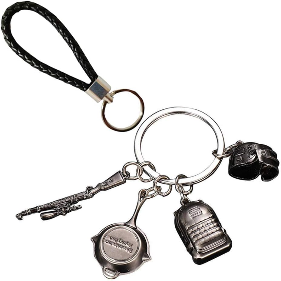 Stainless Steel Keychain with PUBG Interesting Model for Children and Adults, Have Fun