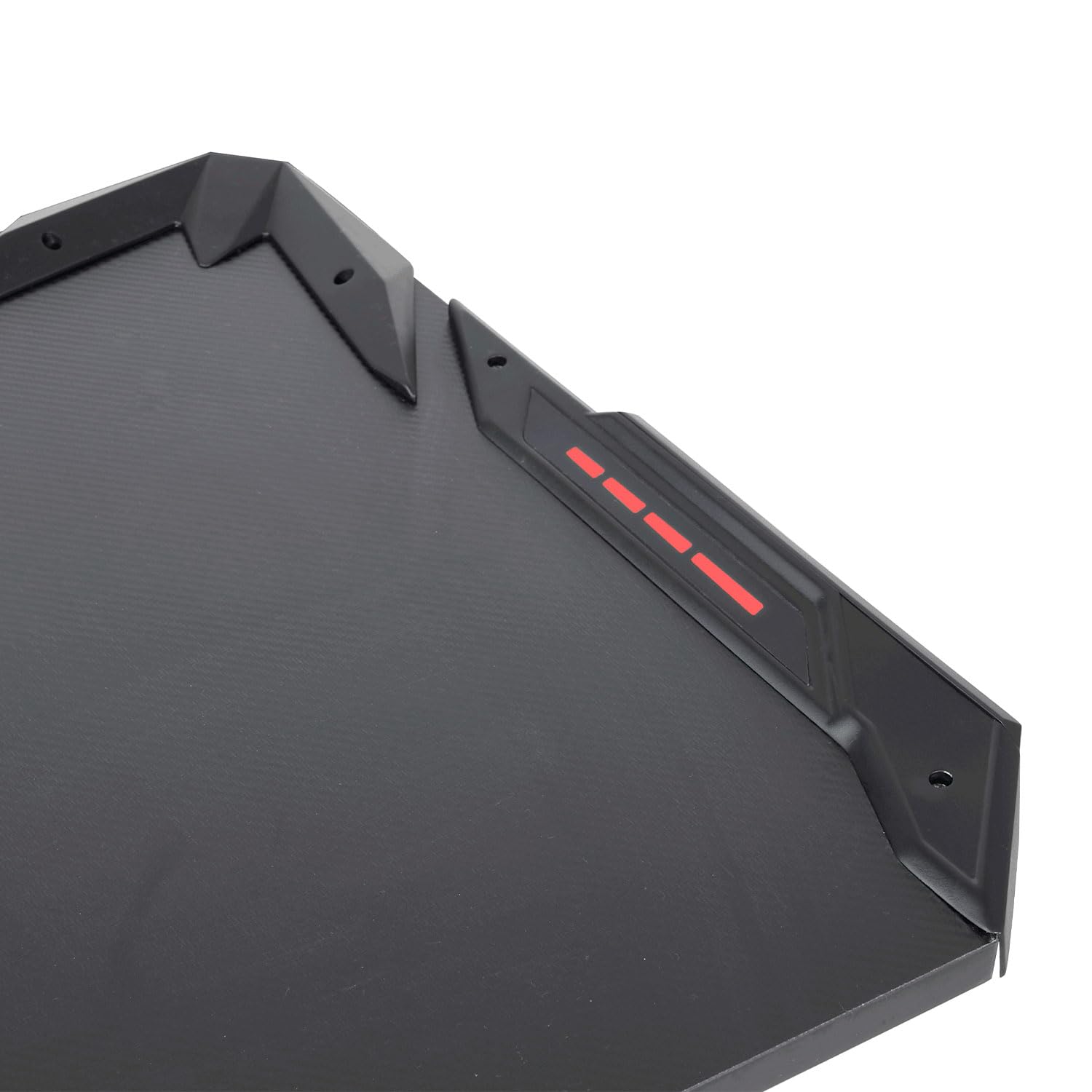 Happy Garden Bureau Gamer à LED LARA. Bureau pour PC Gaming Noir avec 7 Couleurs de LED. Table Informatique avec Pieds en Z en métal Noir.