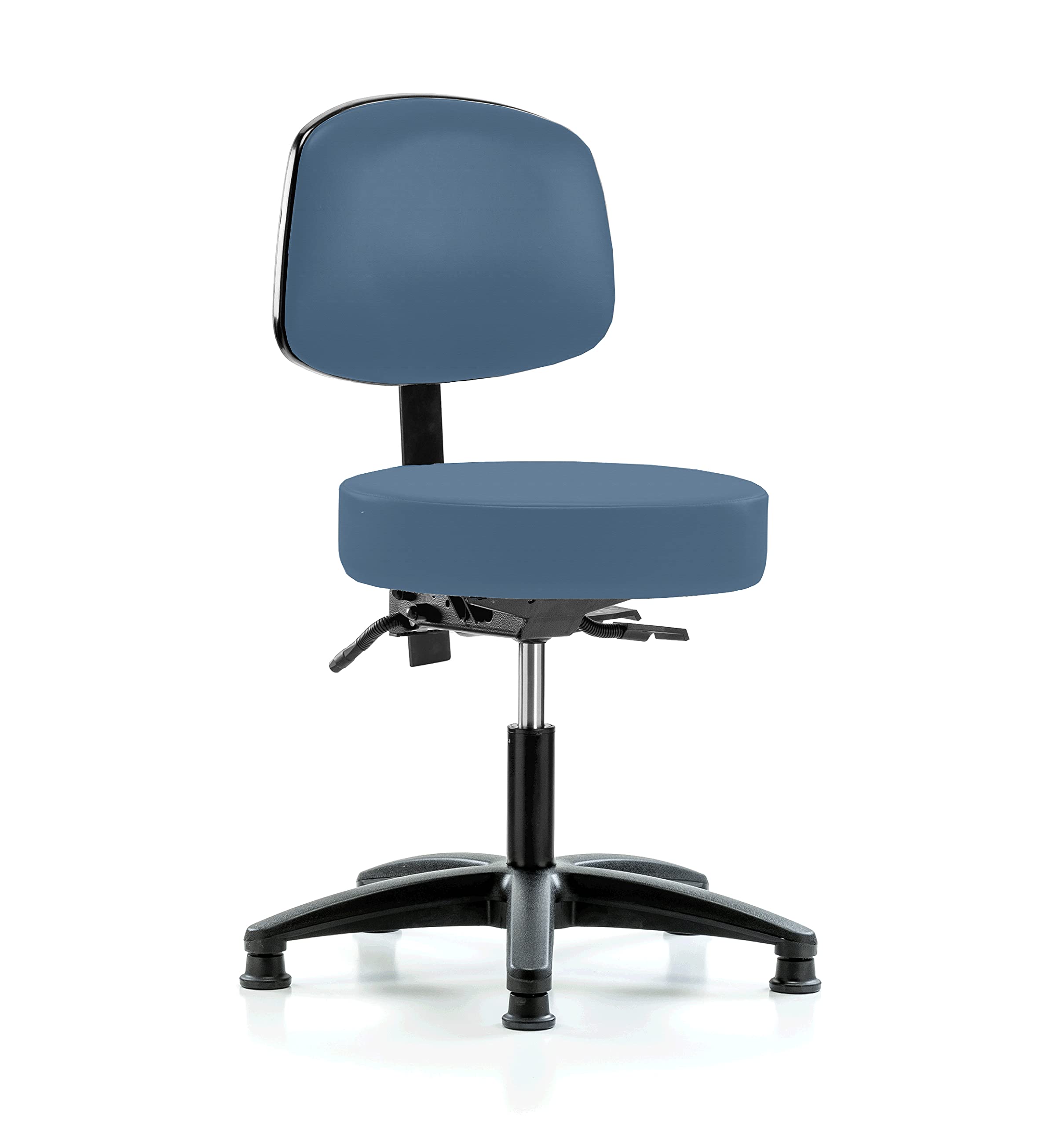 Perch Exam Stool, Glides, 18-23", Newport Fabric