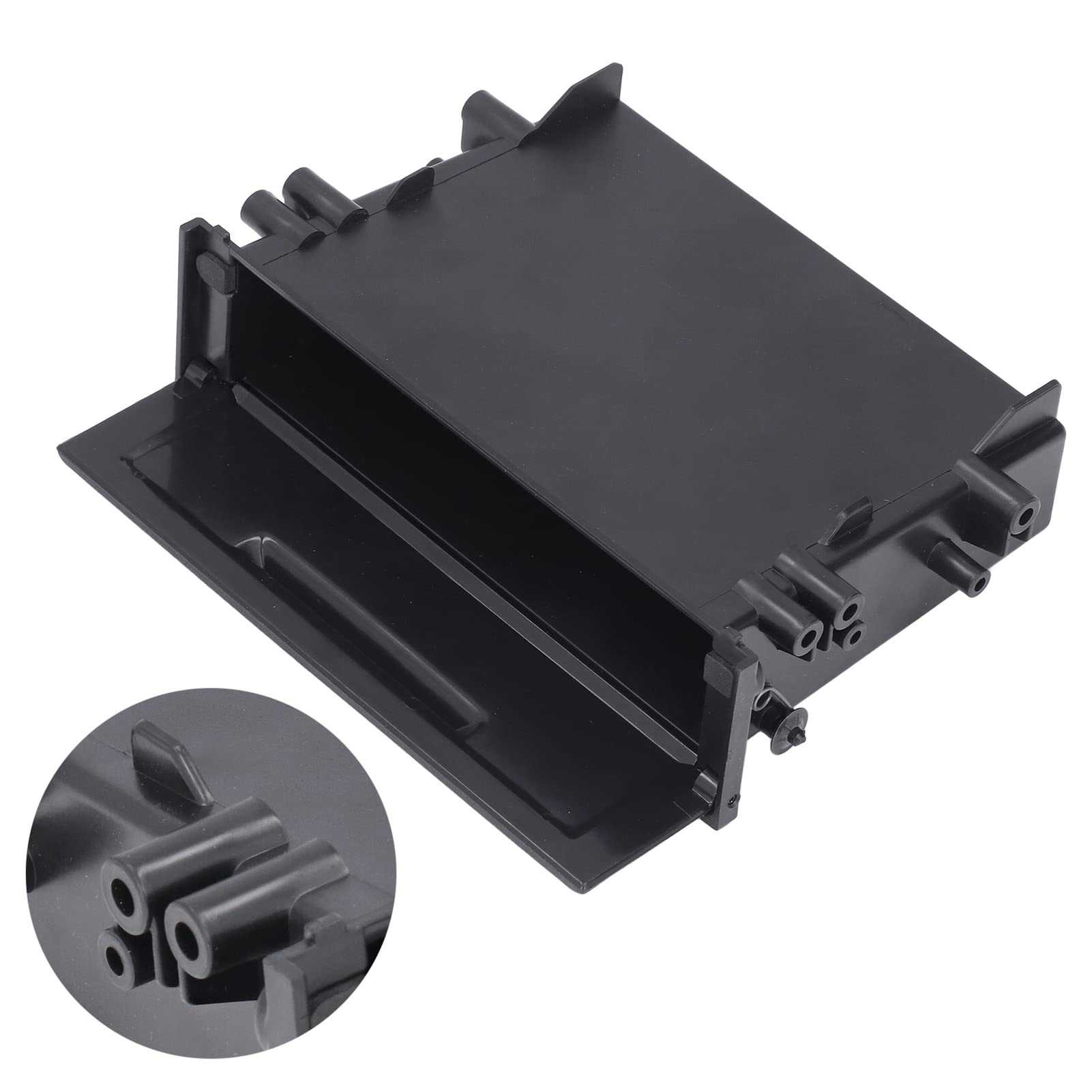 TOPINCN Scatola Portaoggetti per Autoradio Pratico Organizer 1DIN Adatto per, Espande Lo Spazio per Gli Interni Dell'Auto, ABSDurevole e Universale per Ricambi Auto