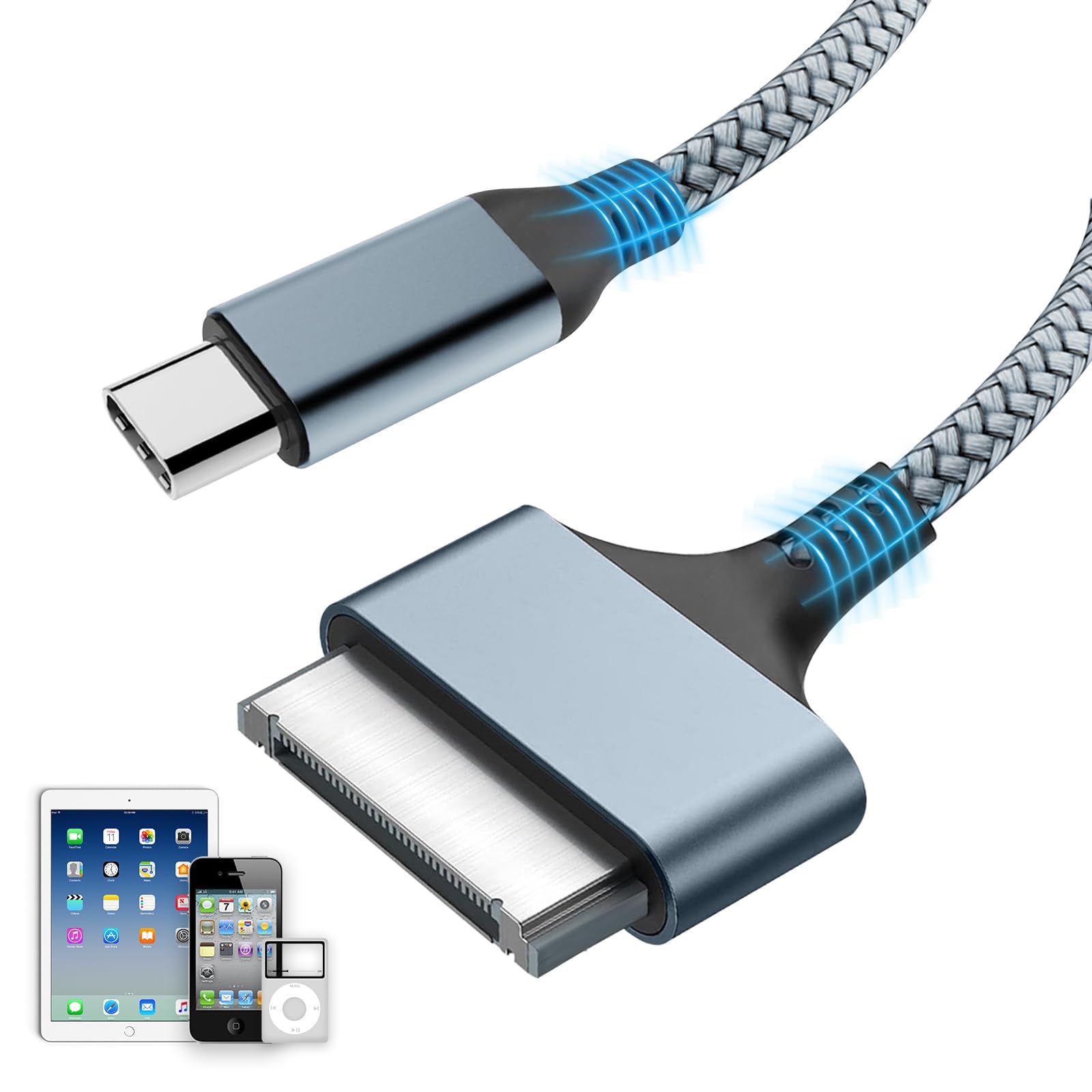 Amazon.co.jp: LBSC USB-C - 30ピンケーブル 旧型 iPhone 4/4S iPad 1