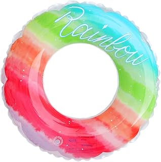 BESPORTBLE Ringue De Natação Para Adultos Anel De Flutuação Anel De Natação Para Adultos Anel De Natação Círculo Axilas Anel De Natação Arco-Íris Ajuda Anéis De Flutuação Material Esportivo
