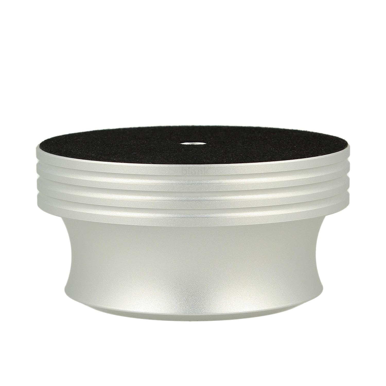 _blank #021si Stabilizzatore HiFi | Peso del disco in vinile 425g | Alluminio fresato CNC | Anodizzato argento | Massimizza la qualità del suono e riduce le vibrazioni