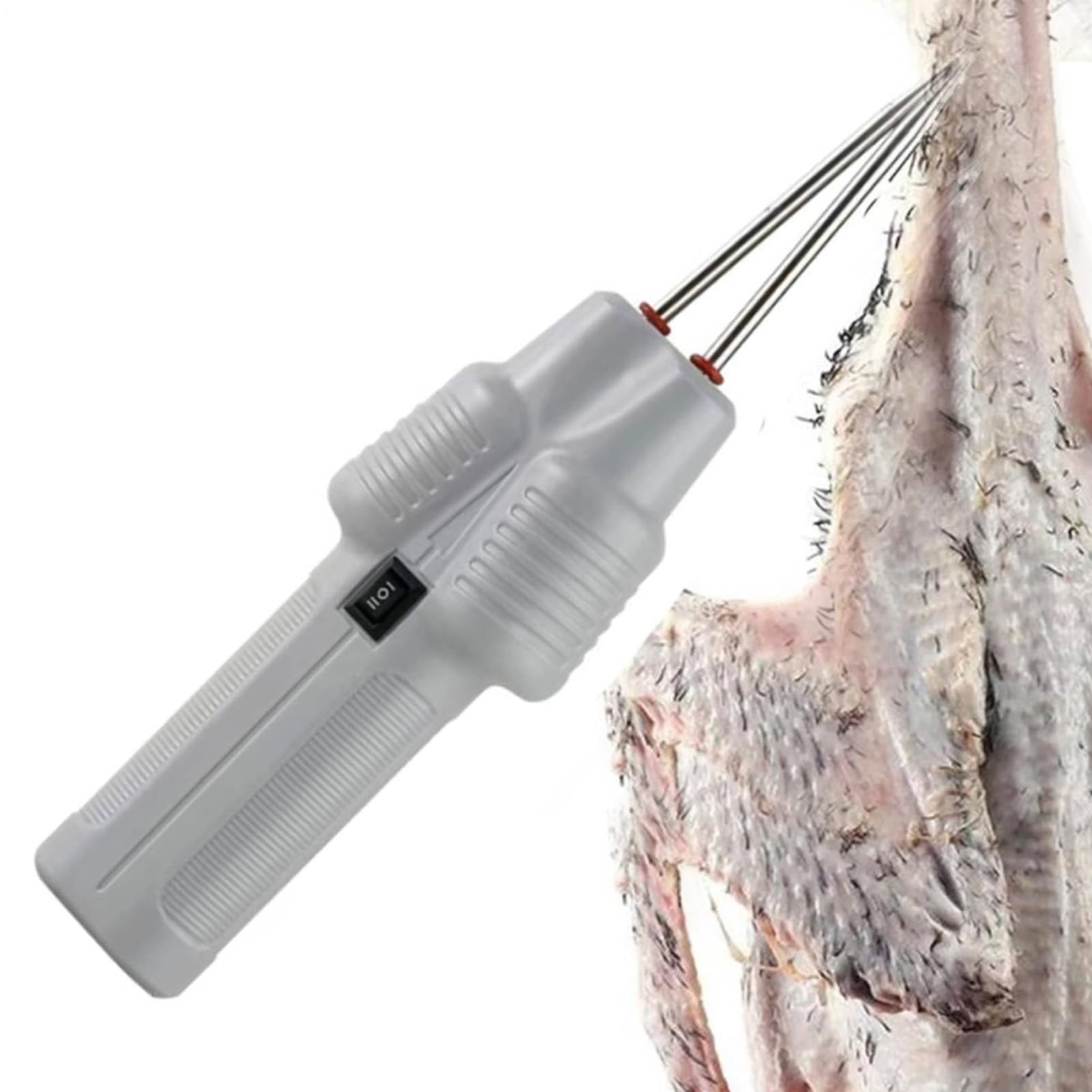 Machine à éplucher de poulet avec éplucheur de plumes rotatif