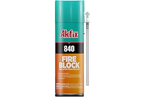 Akfix 840 Fire Block Spray Foam: Flame-proof Gap Filler & Sealant