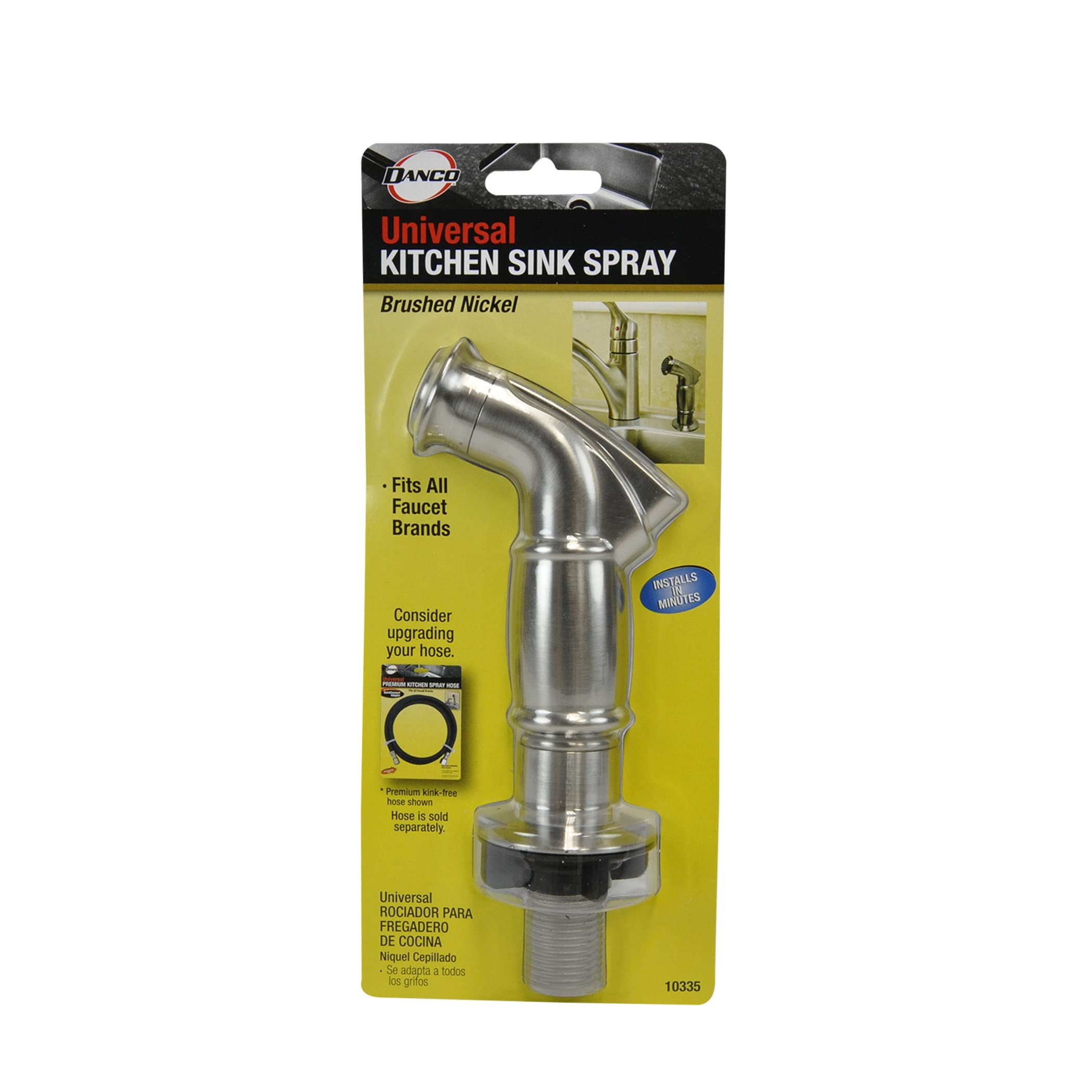Danco 10334 Pulvérisateur latéral pour évier Chromé, 10335