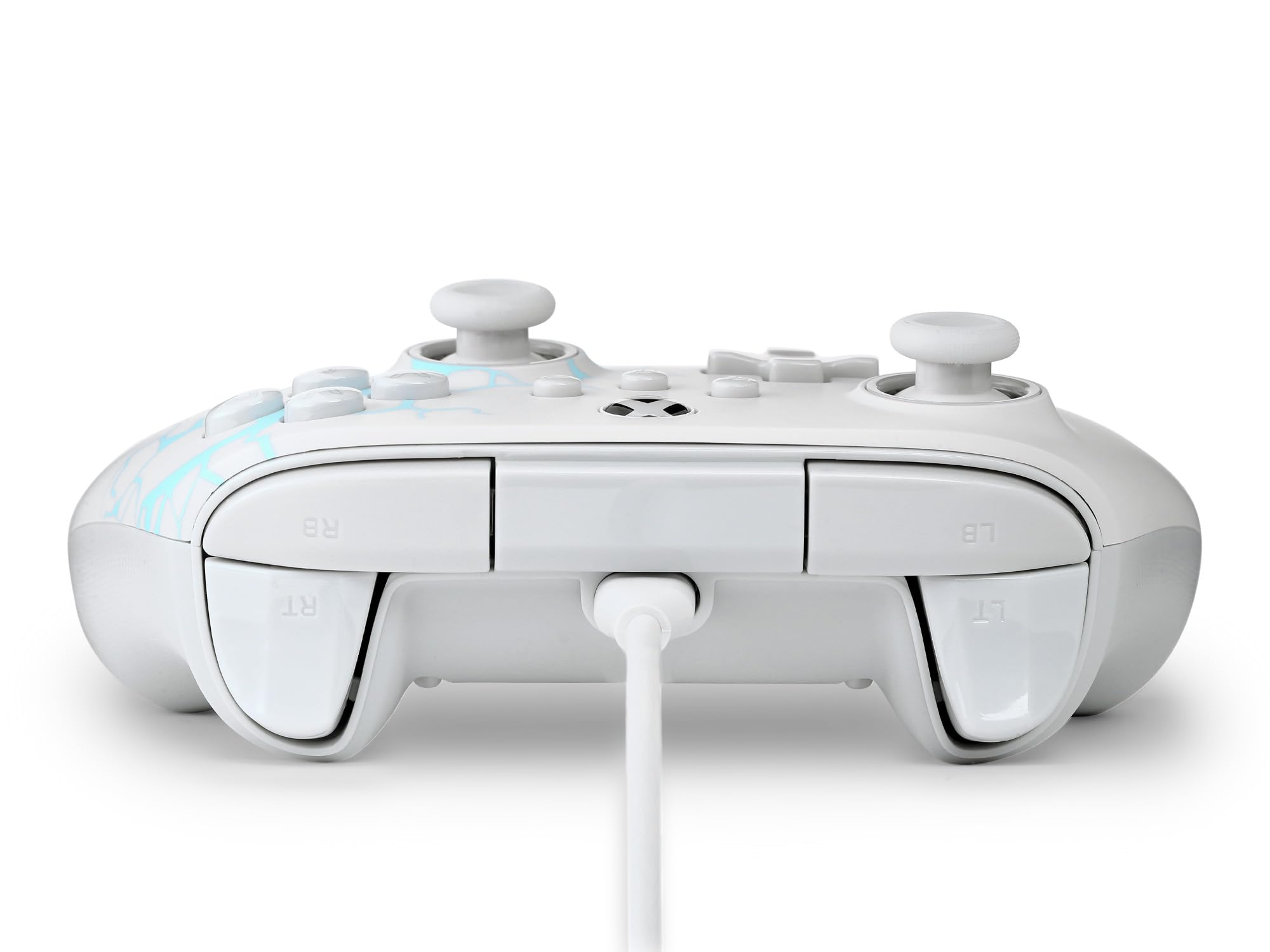 PowerA Advantage Wired Controller for Xbox Series X|S - Arctic Ice, gamepad, wired video game controller, gaming controller, USB-C, Works with Xbox One, Officially Licensed