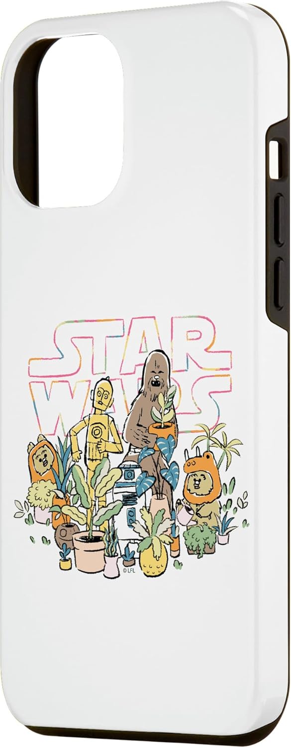 iPhone 14 Pro Max Star Wars Group Shot Plants Doodle Logo Case