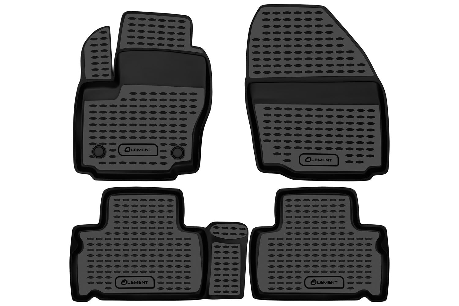 Element Tappetini Gomma Auto 3D Per Isuzu D-Max (2016+) – Set 4 Pezzi, Antiscivolo, Facili Da Pulire, Personalizzati, Bordo Alto - 6