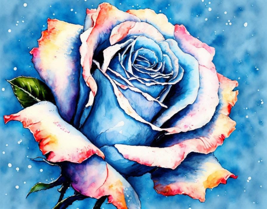 Poster sur toile SERENDIPITP Belle rose 58x90 cm décoration murale fleur sans cadre