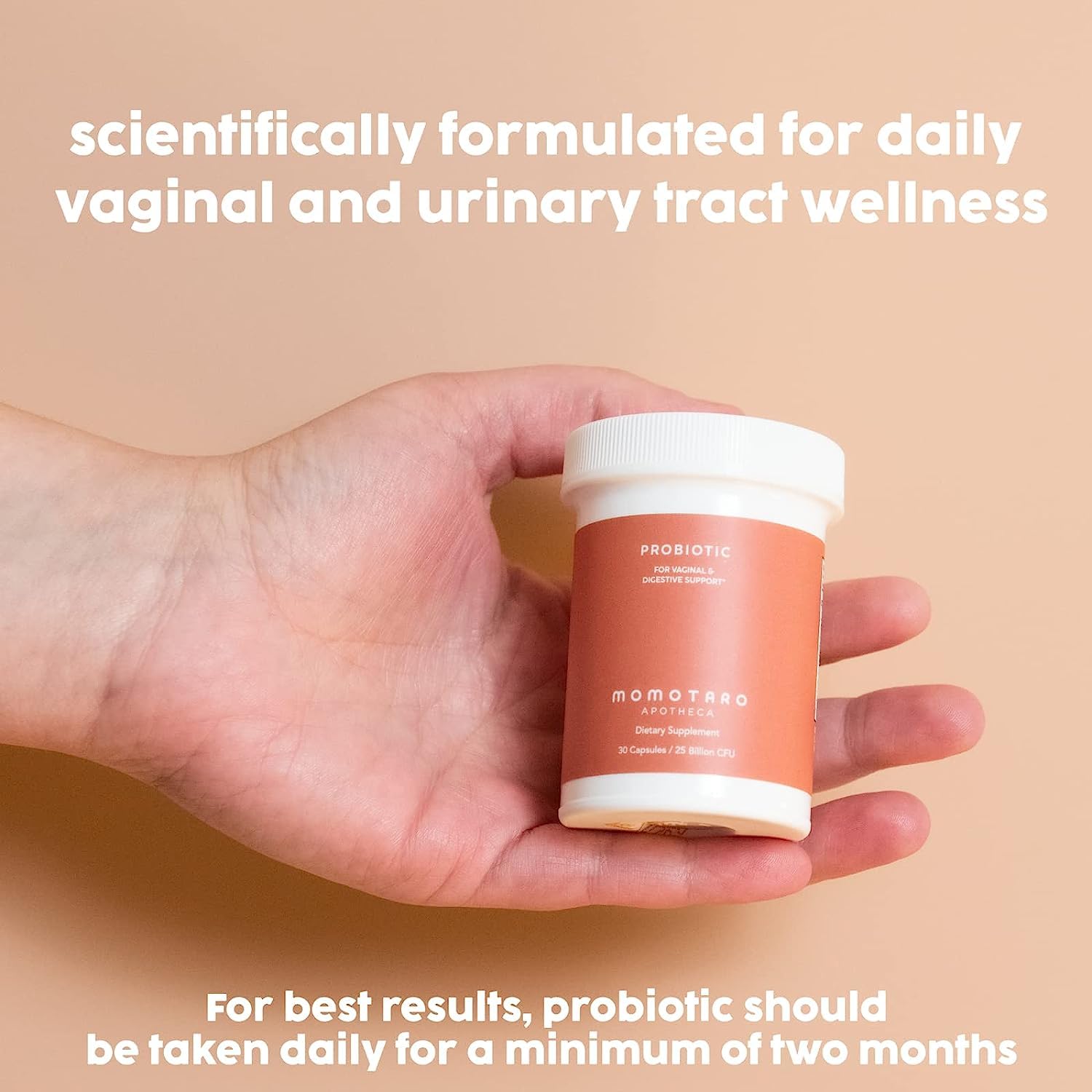 MOMOTARO APOTHECA Vaginal Moisturizer Organic Vulva Salve & Organic Probiotic for Women Vaginal & Digestive Supplement Set - Soothing Balm Vulvovaginal Dryness, Odor, Itching, Burning, Redness, BV