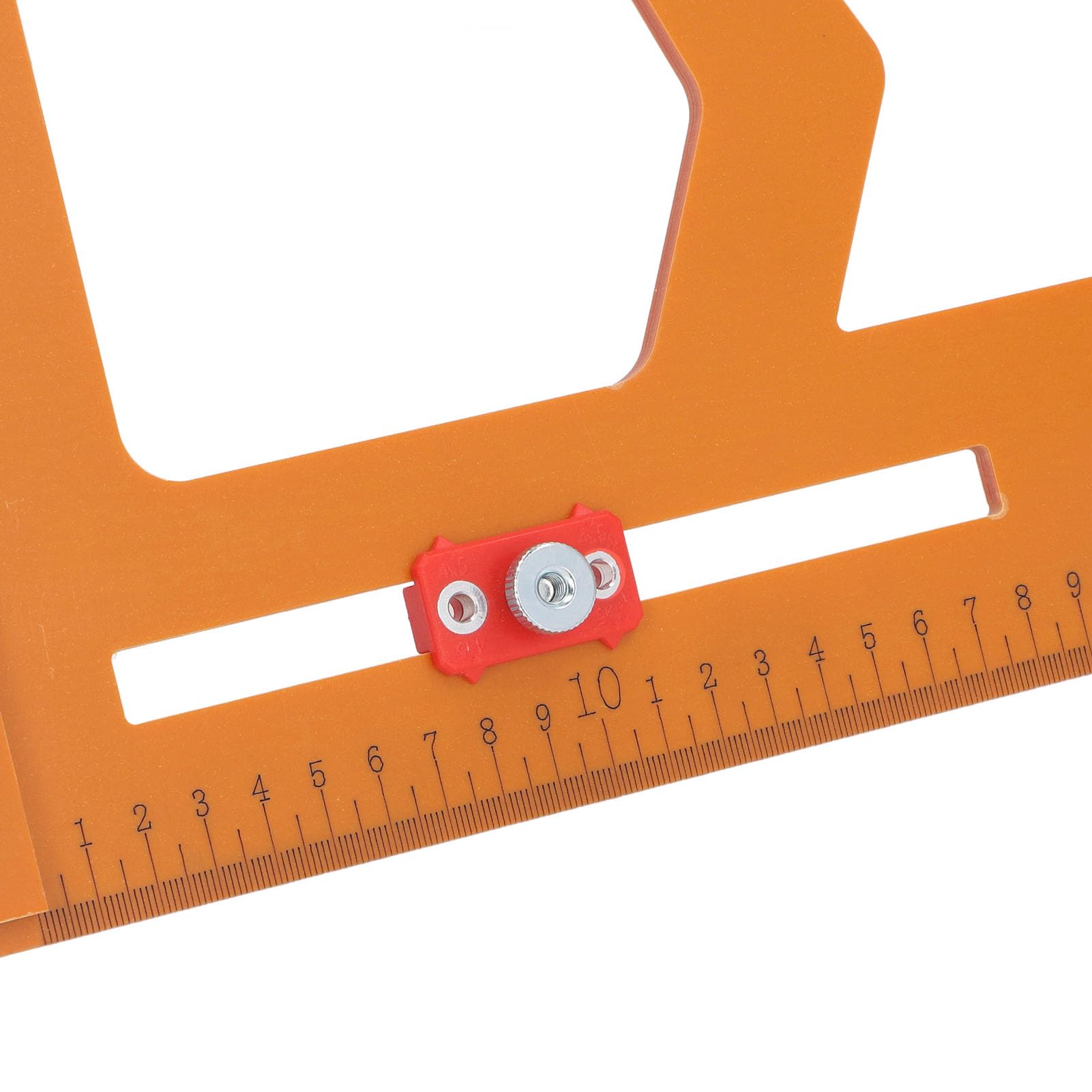 Squadra per Travi, Strumento di Misurazione per Carpenteria 2 in 1 con Scale a Due Lati e 3 Cursori, per Posizionamento di Foratura e Progetti di Lavorazione del Legno